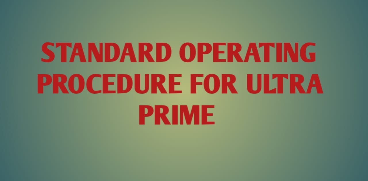 Standard Operating Procedure for Ultra Prime